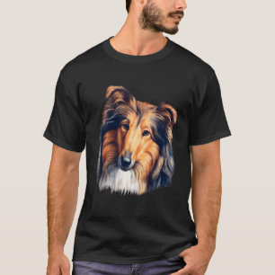 Camiseta Collie Dog Art Image Design Collie Mascota Dueño R