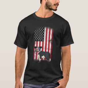 Camiseta Collie Dog Bandera Ee.Uu. Niños Chicas Hombres 4t