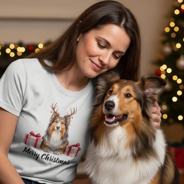 Camiseta Collie dog - Festive Collie (Subido por el creador)