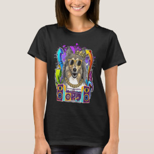 Camiseta Collie Dog Hip Hop Música Rap de los 90
