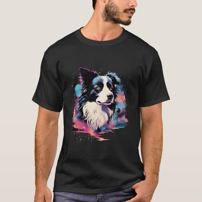 Camiseta Collie Dog Hombres Mujeres Niños (Anverso)