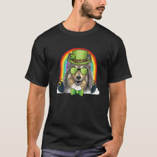Camiseta Collie Dog Leprechaun Funny St Patricks Day