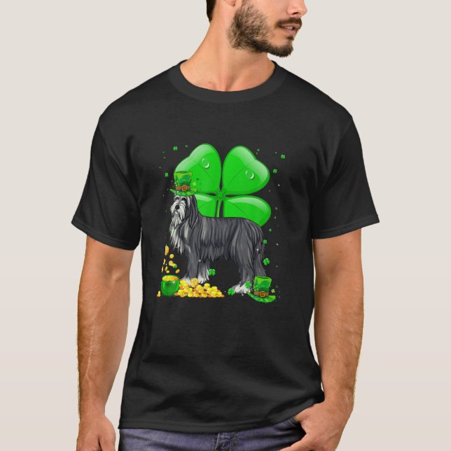 Camiseta Collie Dog Lucky Charm St. Patrick's Day (Anverso)