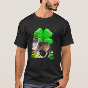 Camiseta Collie Dog Lucky Charm St. Patrick's Day Fiesta fu