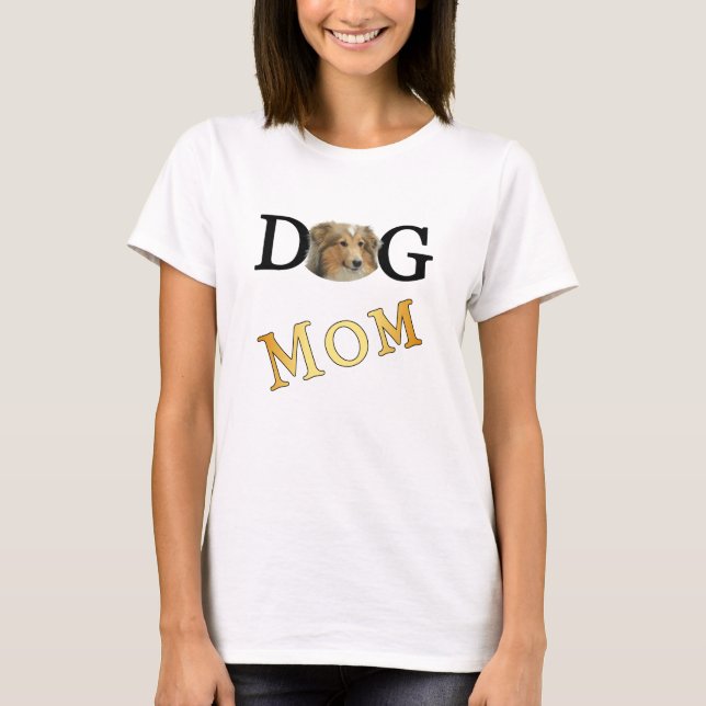 Camiseta Collie Dog Mom 1 Sied Light (Anverso)