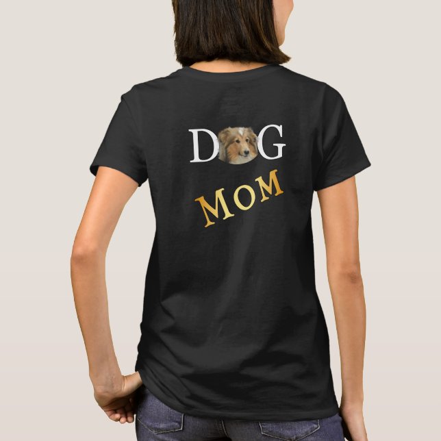 Camiseta Collie Dog Mom 2 Sided Dark (Reverso)