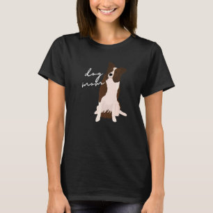 Camiseta Collie Dog Mom Perro Mujer Perro de la Frontera Bl