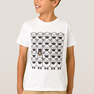 Camiseta Collie en las ovejas