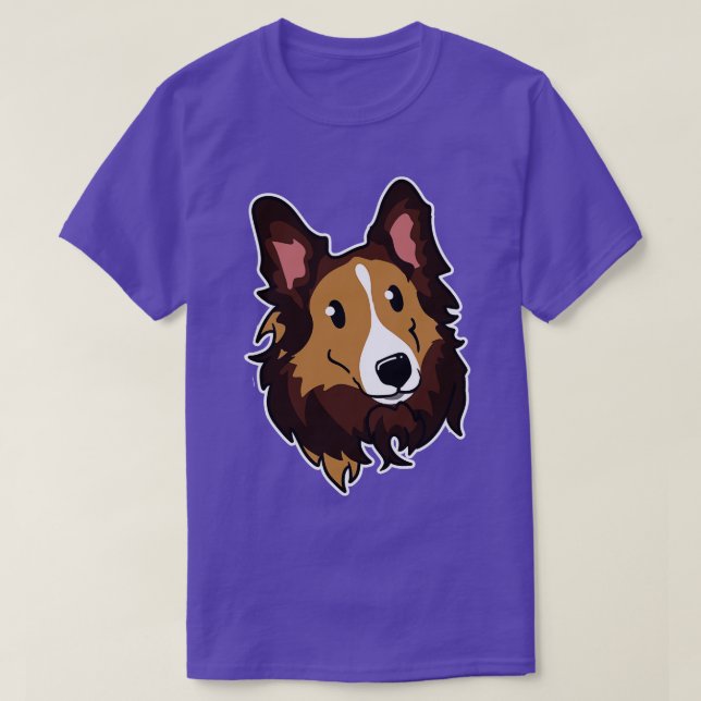 Camiseta Collie Face (Diseño del anverso)
