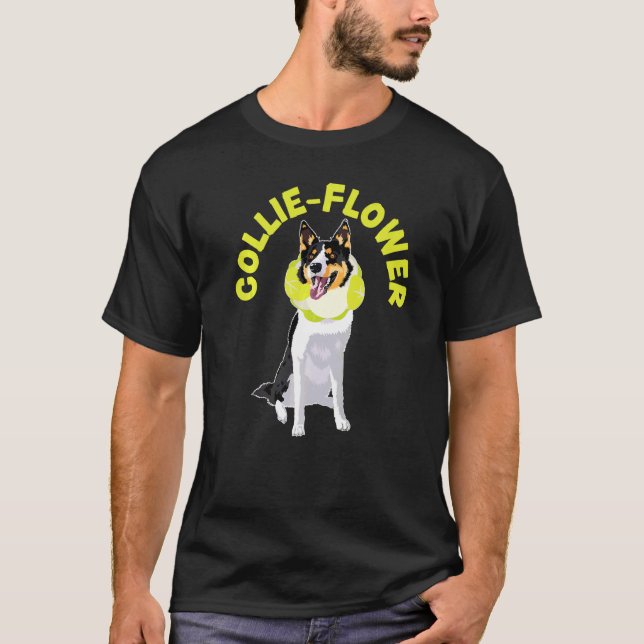 Camiseta Collie Flower Dog Puppy Paw Love Border Collie 1 (Anverso)