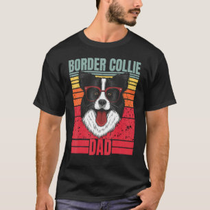 Camiseta Collie Fronteriza Padre Retro Frontera Perro Colli