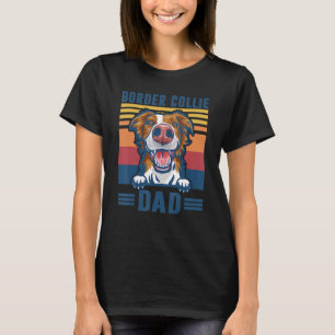 Camiseta Collie Fronteriza Padre Retro Frontera Perro Colli