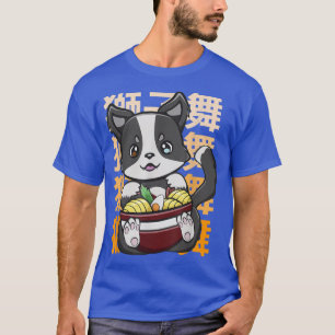 Camiseta Collie Fronteriza Ramen Me Encantan Los Fideos Jap