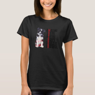 Camiseta Collie fronterizo asombroso amor fuerte y desinter