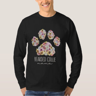 Camiseta Collie Mama Floral Paw Perro 