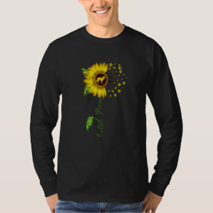 Camiseta Collie Mom Sunflower Collie Dog Mom Mama
