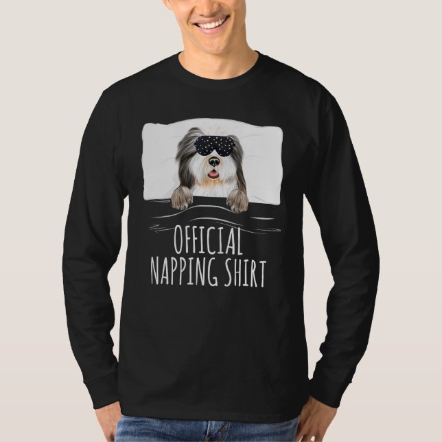 Camiseta Collie oficial de la máscara de sueño negro (Anverso)