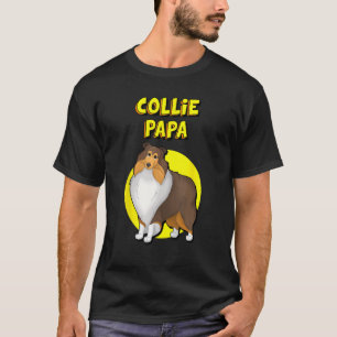 Camiseta Collie Papa Sable Rough Collie Dog Father
