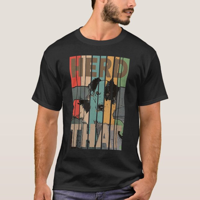 Camiseta Collie Pun Brote De La Frontera Que Pertenece A La (Anverso)