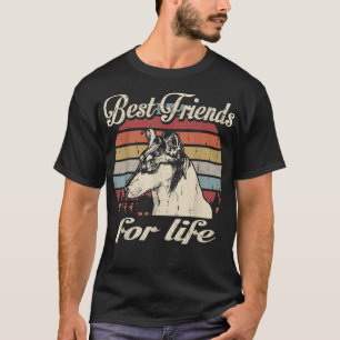 Camiseta Collie Suave Mejores Amigos Para Siempre Divertido