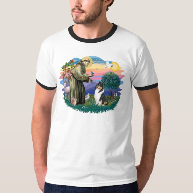 Camiseta Collie (tricolor) (Anverso)