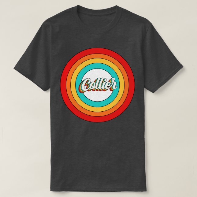 Camiseta Collier Name Shirt Vintage Collier Circle (Diseño del anverso)