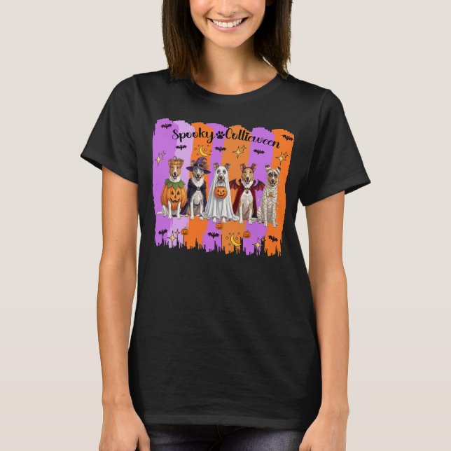 Camiseta Collies de Halloween (Anverso)