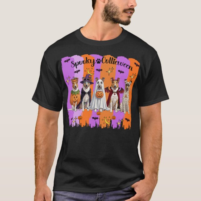 Camiseta Collies de Halloween (Anverso)