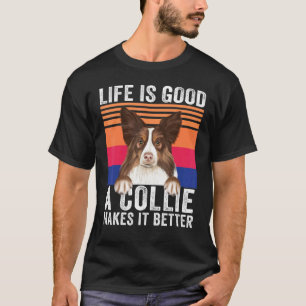 Camiseta Collies Hace Tu Vida Buena Vintage