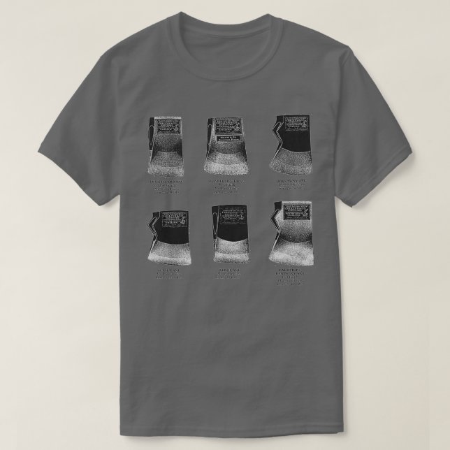 Camiseta Collins Co Ax Head and label Antiguo Catalog (Diseño del anverso)