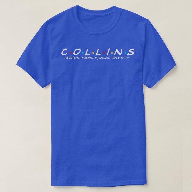 Camiseta Collins Family Collins Surname Collins Last na (Diseño del anverso)