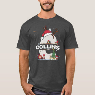 Camiseta Collins Navidades w Collins Name para divertidas X