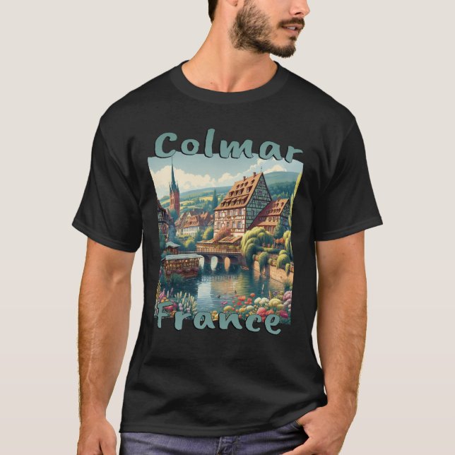 Camiseta Colmar Casco Antiguo Casa De Madera Media Estilo G (Anverso)