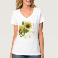 Colmena de abeja de girasol Círculo dorado
