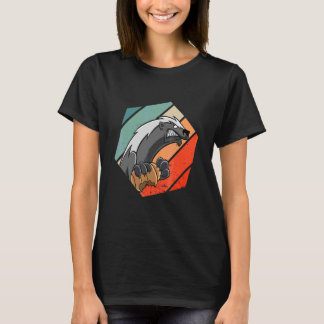 Camiseta Colmenas de cuidador de zoológico Retro Hexa Tejón