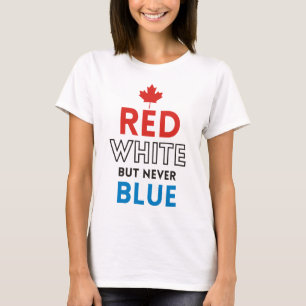 Camiseta Colmillo - blanco pero nunca azul rojos