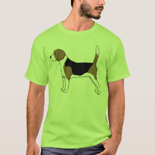 Camiseta Colmillo fresco lindo del perro de caza el   del