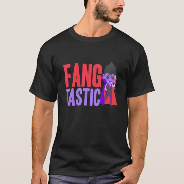 Camiseta Colmillo Tatástico Diente de vampiro Diente Fantás (Anverso)