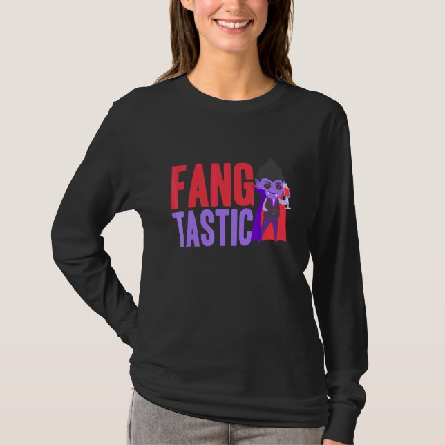 Camiseta Colmillo Tatástico Diente de vampiro Diente Fantás (Anverso)