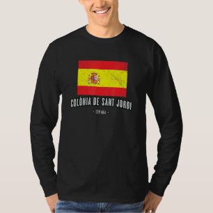 Camiseta Colnia De Sant Jordi España Es Bandera Ciudad Band