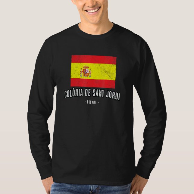 Camiseta Colnia De Sant Jordi España Es Bandera Ciudad Band (Anverso)