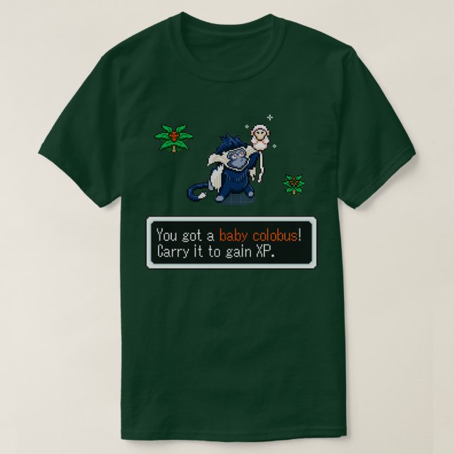 Camiseta Colobo Allomother de 8 bits (Diseño del anverso)