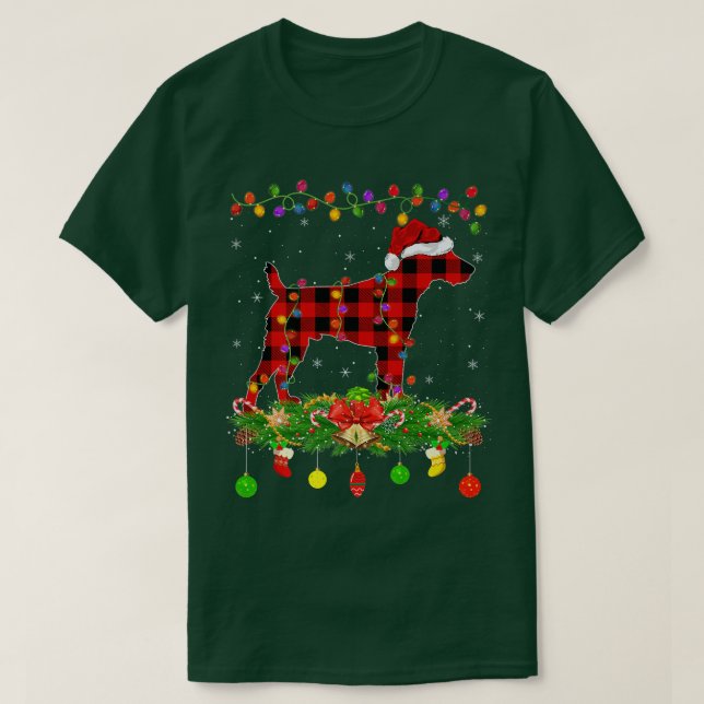 Camiseta Colocación De Búfalo Para Navidades De Perro Terri (Diseño del anverso)