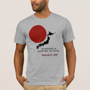 Camiseta Colocación en apoyo de Japón