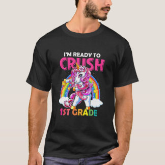 Camiseta Colocación Libreta De 1er Grado Dabbing Unicornio