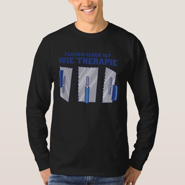 Camiseta Colocar baldosas es como terapia (Anverso)