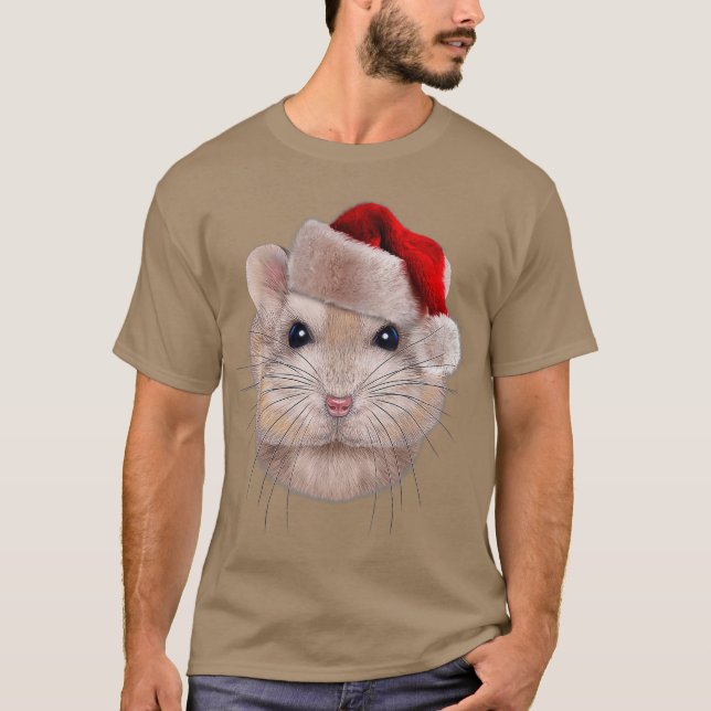 Camiseta Colocar el martillo enano en Navidades Santa Hat (Anverso)