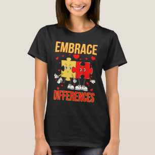 Camiseta Colocar las diferencias en las piezas del rompecab