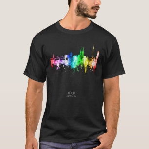 Camiseta Cologne Alemania horizonte rascacielos