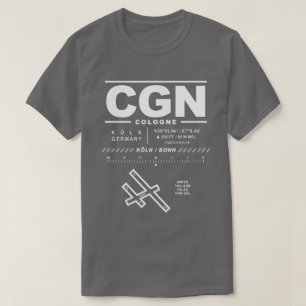 Camiseta Cologne Bonn Airport CGN T-Shirt